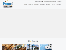Tablet Screenshot of piscesindia.org